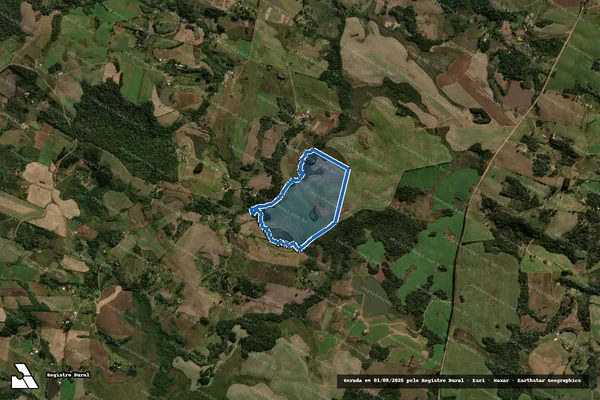 Imagem de satélite de GLEBA Nº 3 DO QUINHÃO 1-2 DO QUINHÃO Nº 1 DO IMÓVEL QUIGUAY - 1 em Passos Maia - SC