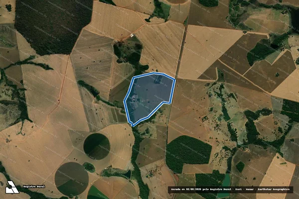 Imagem de satélite de FAZENDA SANT ANA DAS PALMEIRAS - Parte 1 em Palmeiras de Goiás - GO