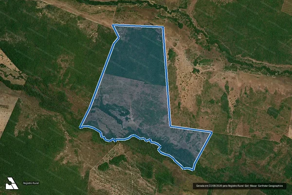 Imagem de satélite de FAZENDA LAGOINHA- Lote 42  Loteamento Teriberó Gleba 01 - 001 em Santa Rita do Tocantins - TO