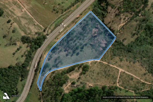 Imagem de satélite de Fazenda Mambre - Gleba 1 em Itaguara - MG