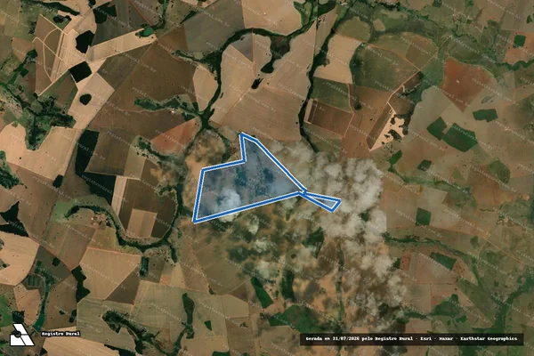 Imagem de satélite de FAZENDA UNIÃO / 001 em São João da Paraúna - GO