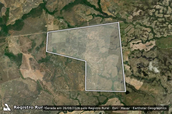 Imagem de satélite de Fazenda Sossego - Parte 1 em Bonfim - RR