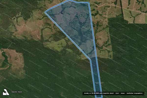 Imagem de satélite de Fazenda Santa Maria do Corgao / Mat. 20.631, B em Alta Floresta - MT