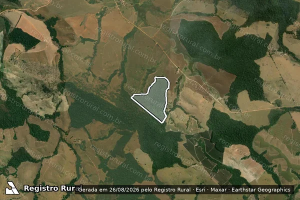 Imagem de satélite de Fazenda Santa Augusta - Fazenda Santa Augusta em Carmo do Rio Claro - MG
