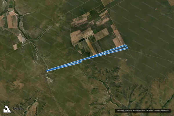 Imagem de satélite de FAZENDA SANTA LOURDES - Parte 1 em Bonito de Minas - MG