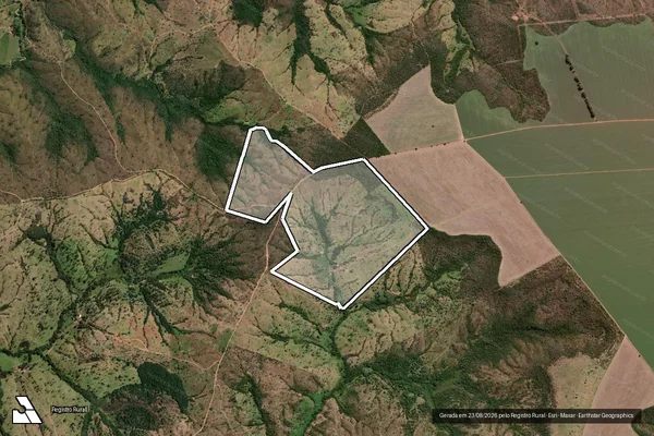 Imagem de satélite de FAZENDA LAJEADO - Parte 1 em Campo Alegre de Goiás - GO