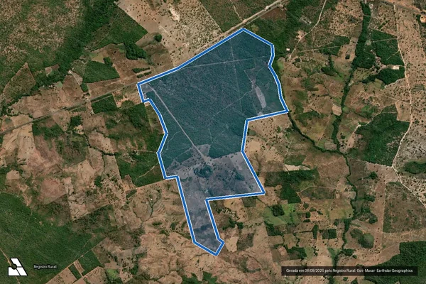 Imagem de satélite de FAZENDA OLHO D'ÁGUA em Lajeado Novo - MA