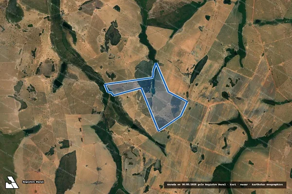 Imagem de satélite de FAZENDA ÁGUA LIMPA - 001 em Aruanã - GO
