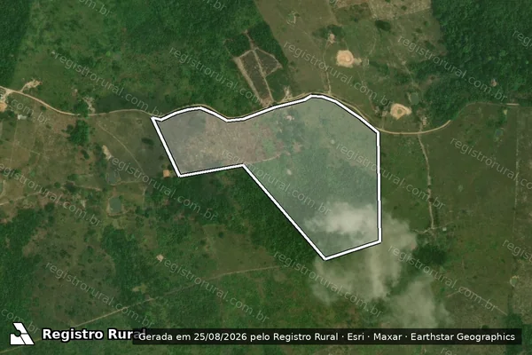 Imagem de satélite de PA. ESCADA  ALTA LOTE 68 - Parte 1 em Marabá - PA