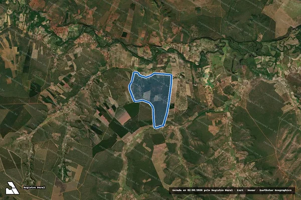 Imagem de satélite de Fazenda Ingazeira - Parte 2 em Rio Pardo de Minas - MG