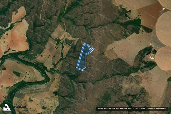 Imagem de satélite de FAZENDA SÃO TOMAZ DE AQUINO - GLEBA 2 em Coromandel - MG