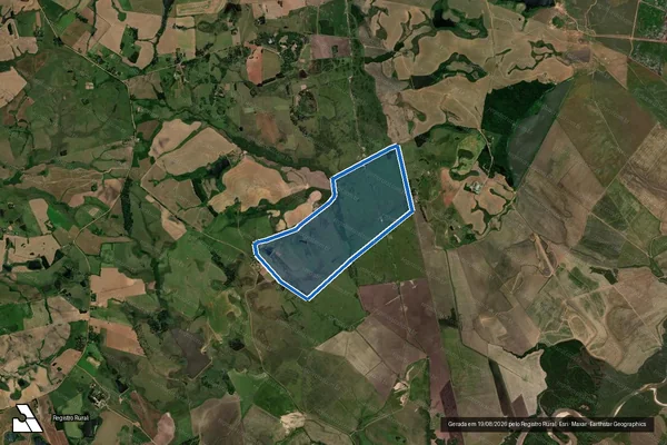 Imagem de satélite de Fazenda da Timbaúva - Parte 4 em São Vicente do Sul - RS