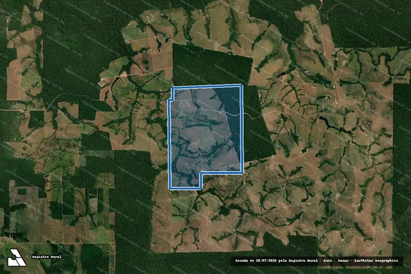 Imagem de satélite de Lote 60A, Gleba/Lote 60 Setor 07 Gleba Corumbiara - Parte 1 em Pimenta Bueno - RO