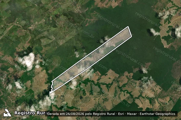 Imagem de satélite de PROJETO DE ASSENTAMENTO VENEZA - Parcela 1 em Itinga do Maranhão - MA