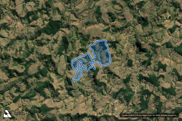 Imagem de satélite de FAZENDA VASSOURINHA - PARTE 1 em Santa Efigênia de Minas - MG