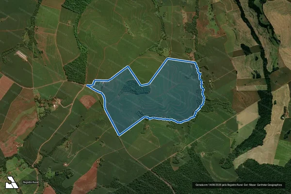 Imagem de satélite de FAZENDA SÃO FRANCISCO em São João do Ivaí - PR
