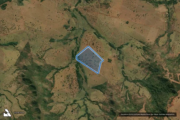 Imagem de satélite de Fazenda Bom Jardim - Gleba 05 em Campina Verde - MG