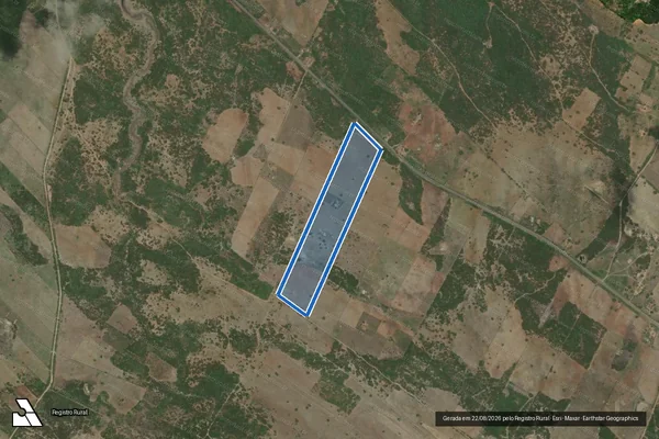 Imagem de satélite de PROJETO DE ASSENTAMENTO UIRAPURU - LOTE 06 - Parte 1 em São José do Campestre - RN