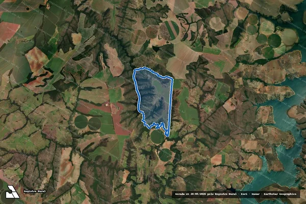 Imagem de satélite de Fazenda Bebedouro e Volta Grande - Parte 1 em Cristalina - GO
