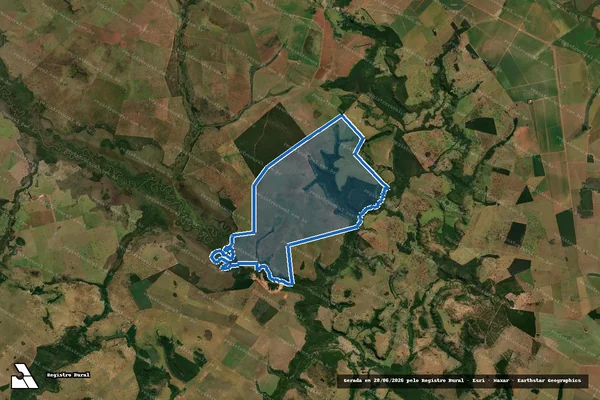 Imagem de satélite de Fazenda Fundãozinho - Fazenda Fundãozinho em Paraíso das Águas - MS