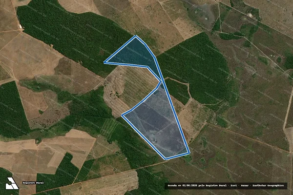 Imagem de satélite de FAZENDA VALE DO ARAGUAIA I - Gleba I em Santana do Araguaia - PA
