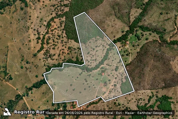 Imagem de satélite de CHÁCARA AREIAS - Parte 1 em Fazenda Nova - GO