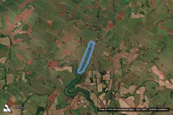 Imagem de satélite de SERRA AZUL ? PARCELA 05 - SERRA AZUL ? PARCELA 05-B em Guará - SP