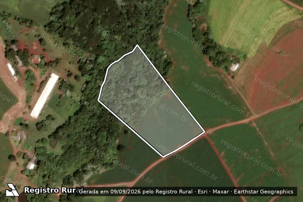 Imagem de satélite de LOTE RURAL N 72-C DA GLEBA 31-DV - PARCELA 01 em Dois Vizinhos - PR