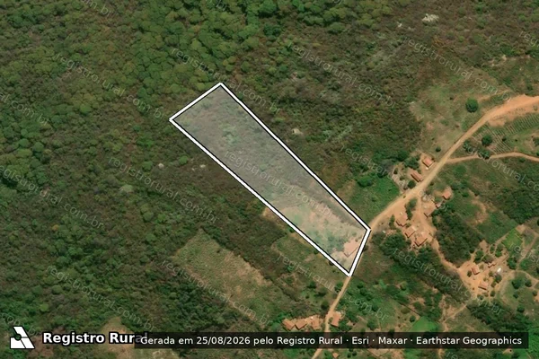Imagem de satélite de SÍTIO FLORES ? LOTE 0868 - Parte 1 em Pereiro - CE