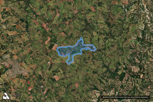 Imagem de satélite de Fazenda Borrachudo - Parte 1 em São Gotardo - MG
