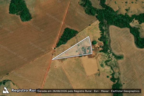 Imagem de satélite de FAZENDA JACARÉ - Gleba 03 em Iporá - GO