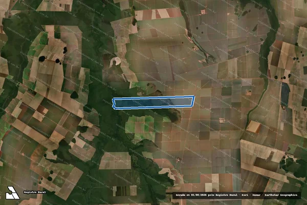 Imagem de satélite de FAZENDA ÁGUA QUENTE - Parcela 1 em Sapezal - MT