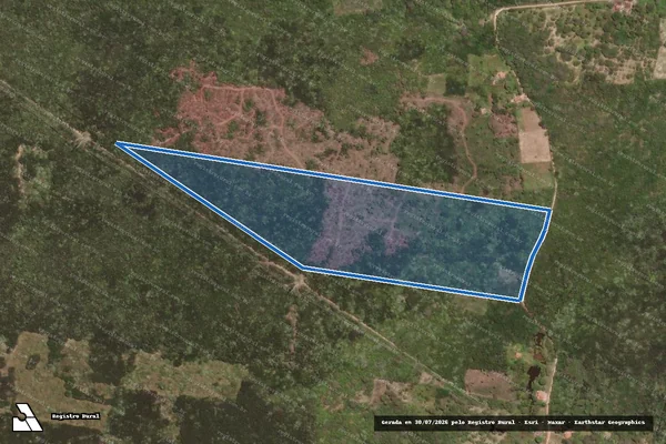 Imagem de satélite de FAZENDA BATALHA E PACHECO SANTANA - Parte 1 em Trairi - CE