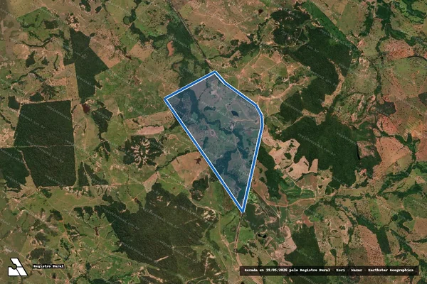 Imagem de satélite de FAZENDA PARAÍSO PERDIDO em Pedra Preta - MT