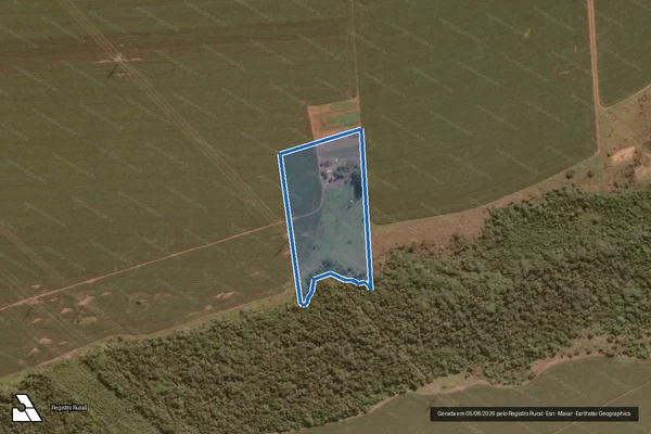 Imagem de satélite de Fazenda Monte Alegre - Parte 5 em Rio Verde - GO