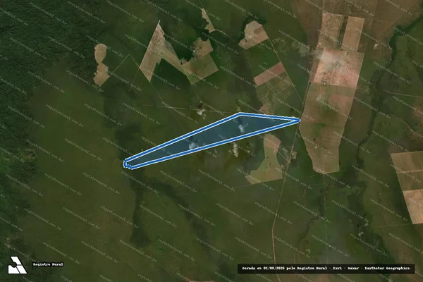 Imagem de satélite de FAZENDA GUARANTÃ IV - Parcela 1 em Nova Lacerda - MT