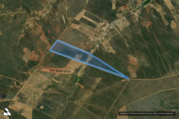 Imagem de satélite de FAZENDA OLHO D ÁGUA - OLHO D?ÁGUA Parte 1 em Licínio de Almeida - BA