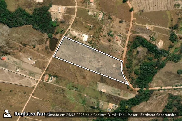 Imagem de satélite de Fazenda Campo do Galinheiro Mat.58.422 / Gleba 43 - Gleba 79 em Esmeraldas - MG
