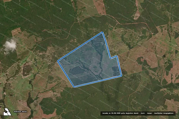 Imagem de satélite de FAZENDA BAIXÃO BONITO Junção dos Lote 24-A, 24-B e 24 Remanescente Loteamento Tranqueira Gleba 02 - 001 em Figueirópolis - TO