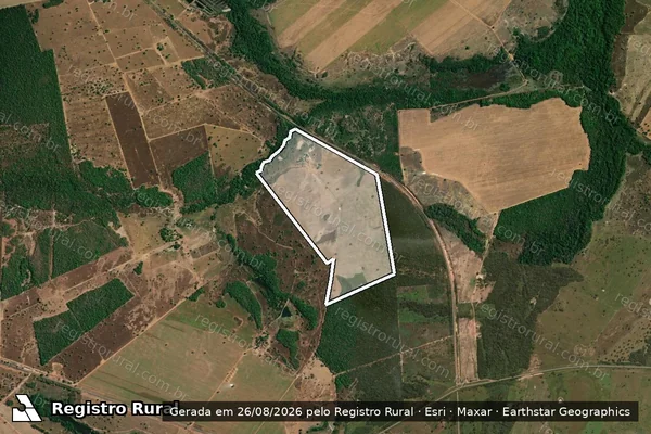 Imagem de satélite de CHACARA PARAISO Junção de Partes do Lote 57 do Loteamento Lages Gleba 04 em Alvorada - TO