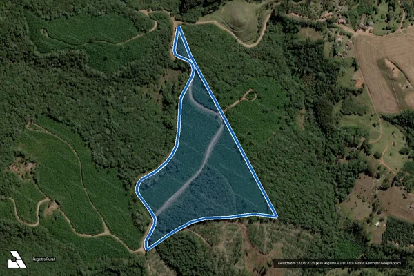 Imagem de satélite de Fazenda São João - Parcela 1 em Jaguariaíva - PR
