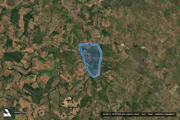 Imagem de satélite de FAZENDA SÃO JOAQUIM/LOT.FAZ.SÃO JOAQUIM OU OS AMADORES - PARCELA-1 em Amaralina - GO