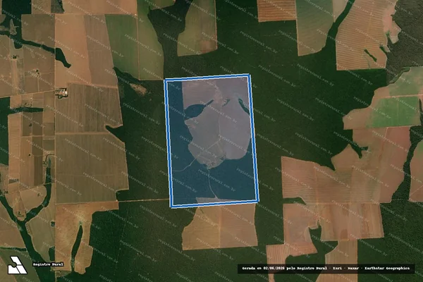 Imagem de satélite de Fazenda Dois Irmãos - Fazenda Dois Irmãos em Itanhangá - MT