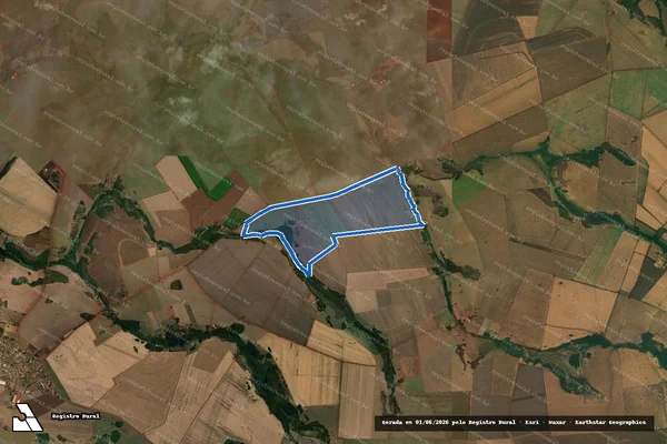 Imagem de satélite de FAZENDA CAMPANHA E CAMPO GRANDE - PARTE1 em Inaciolândia - GO