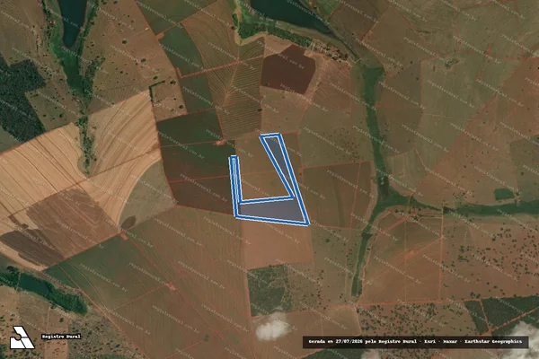 Imagem de satélite de FAZENDA MUNDIAL - GLEBA 12 em Santa Vitória - MG