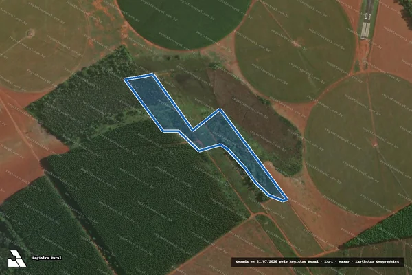 Imagem de satélite de FAZENDA RETIRO - GLEBA 02 em Paraopeba - MG