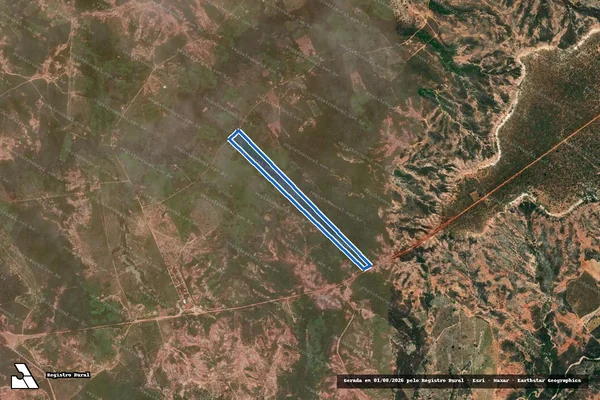 Imagem de satélite de Fazenda Quebradas - Gleba 01 em Urucuia - MG