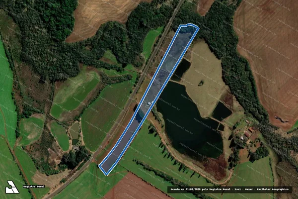 Imagem de satélite de Fração de Campo - Guaritinha - Parcela 1 em Palmeira das Missões - RS