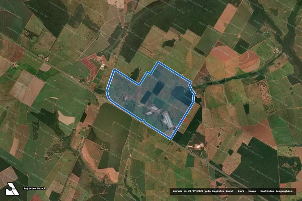 Imagem de satélite de Fazenda Trevo em Rancharia - SP