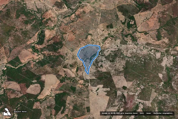 Imagem de satélite de Fazenda Santa Clara  - Parcela 01 em Araçuaí - MG